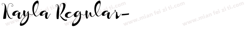 Kayla Regular字体转换